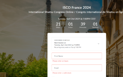 ISCO 2024: França, convidada do Congresso Internacional de Shiatsu Online